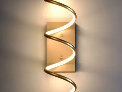 JONATHAN Y Scribble Modern Integrated LED Vanity Light Sconce 3D model