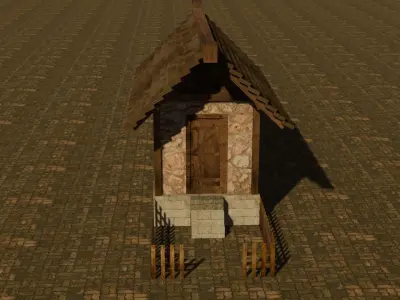 Medieval House 15 Free low-poly 3D model