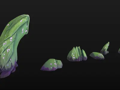 Cursed Fantasy Modular Game Ready stylized asset pack 3D model
