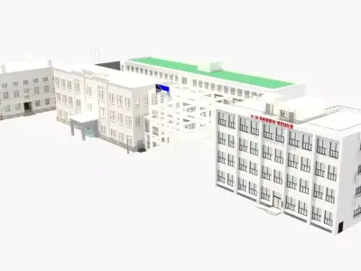 Main entrance of the Asia Culture Center Free 3D model purchase