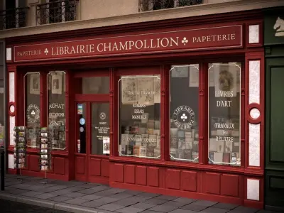  Collection of 18 typical Parisian ground floor shops 