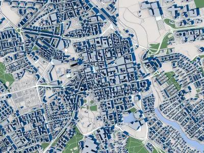 Linkoping City Sweden 3D model