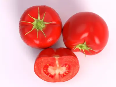 Hyperrealistic Tomato  3D model