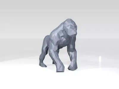 Gorilla Low Poligonal 3D model
