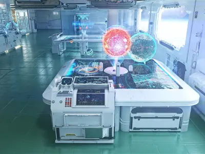  Eva Space Station Interior 