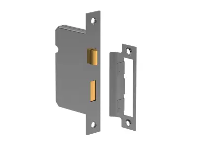 Matt Black Sash Lock  3D model