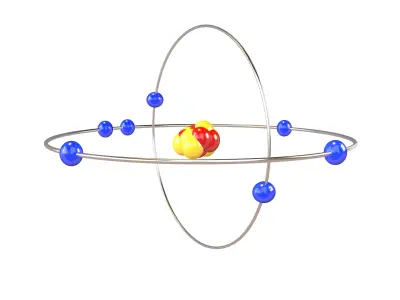Nitrogen Chemical Element v2 001 Low-poly 3D model