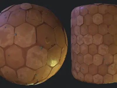 Stylized Floor Tiles Material 04 Texture