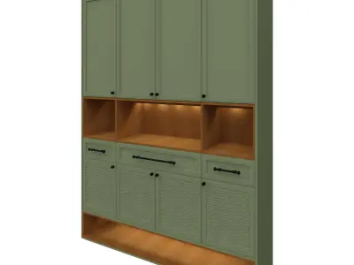 Parametric Entryway Closet and Shoe Rack Revit Family 3D model