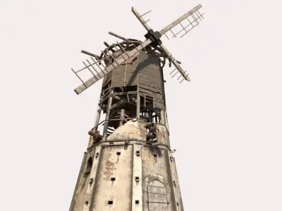 Abandoned Windmill 3D model
