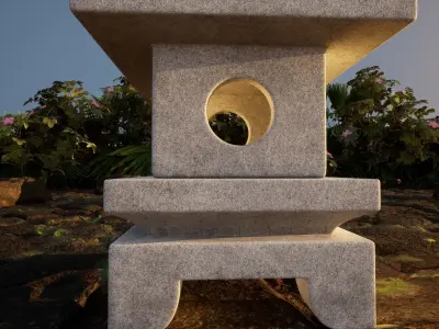 Japanese Lantern 2 3D model