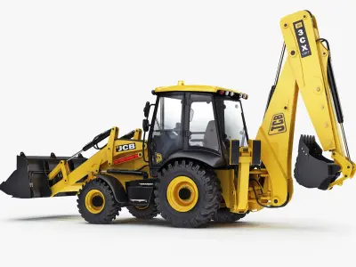  Backhoe Loader JCB 3CX Rigged 