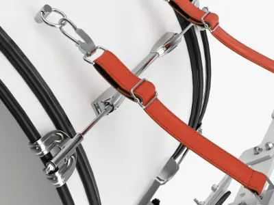 Marching Bass Drum with Carrier 26x12 3D model