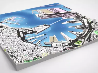 MSC Terminal Genova Italy 3D model