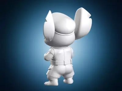 Military Officer Statue 3D print model