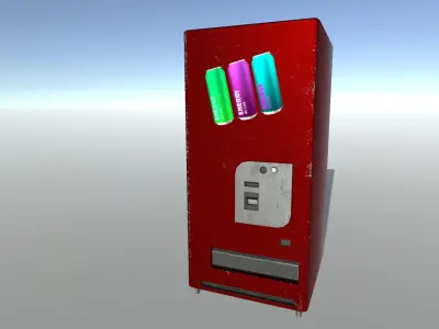 Modern Street Props Low-poly 3D model