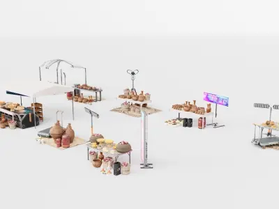 Souk SetB middle east 3D model