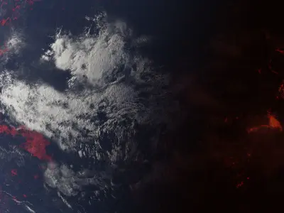 Planet Terakuul Volcanic 12K 3D model