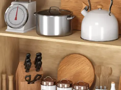 Kitchenware set 02 3D model