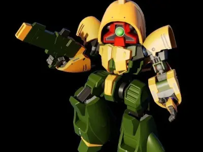 Bee Style  Asshimar and Quelimar variant Gundam 3D print model
