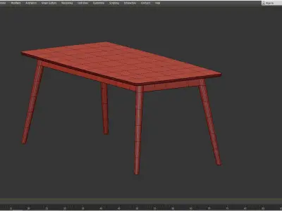 DINING TABLE NAGANO 3D model