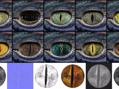 Creature eye Textures vol 02 Texture