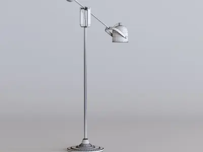 Chrome Floor lamp 3D model