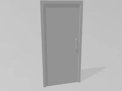 INTERIOR DOORS 7MM SCALE O GAUGE MODEL RAILWAY BUILDING 3D print model