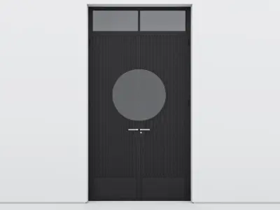 Aluminium door 326 3D model