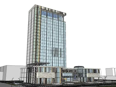 vacation spot-Resort-Fashion Leisure Hotel-0173 3D model