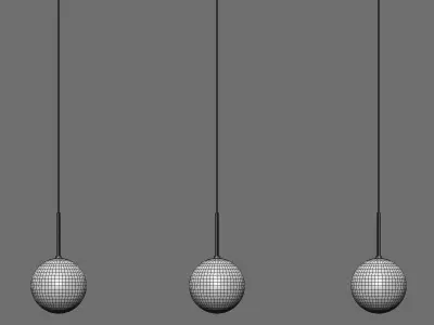 Montefio 1 led multi light pendant By eglo 3D model