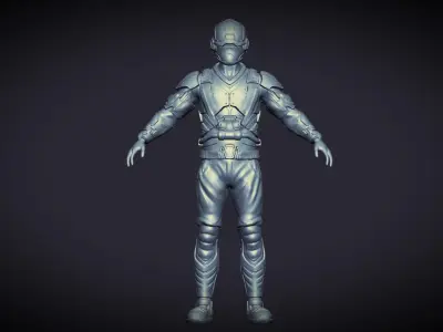 3D Character - Sci-Fi Soldier 3D model