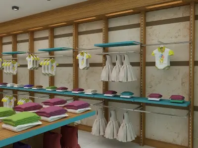 clothing shopping 3D model