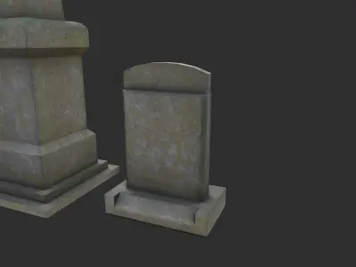 Gravestones Low-poly 3D model buy