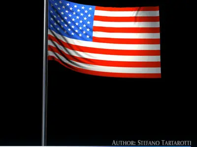 Flag Usa 3D model
