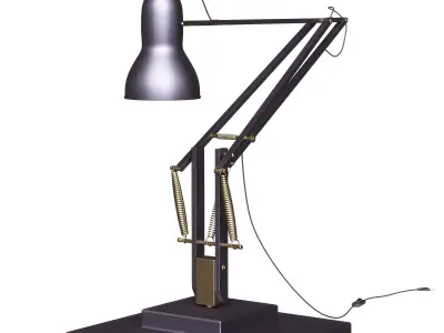 Anglepoise 1227 Brass Table Lamp 3D model