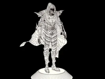 Mystery Assassin Man Low-poly 3D model