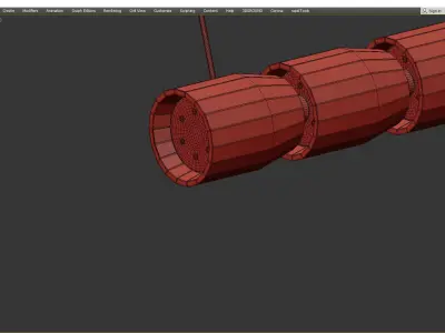 Safora Chrome Low-poly 3D model