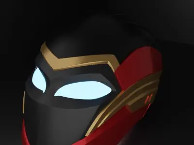 Iron Heart Mark II Helmet - Black Panther Wakanda Forever 3D model