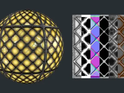 Glass windows PBR seamless textures and material Texture