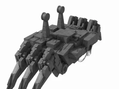 Sci fi Creatures Crab SA-1 - Low Poly Low-poly 3D model