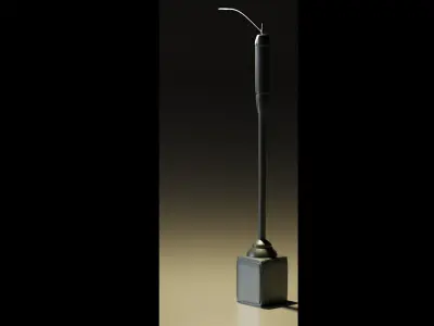 Street Light Low-poly 3D model 32