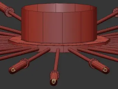 LED Chandelier 3D model