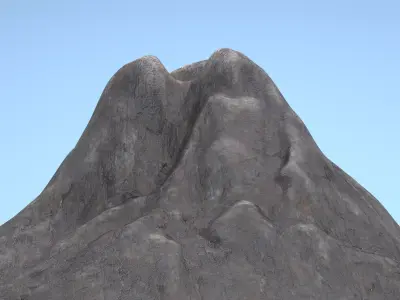 -Volcano Stylized- 3D model