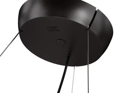 Can Can Round Suspension Lamp Low-poly 3D model