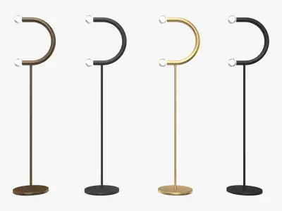 Bower C Floor Lamp 3D model