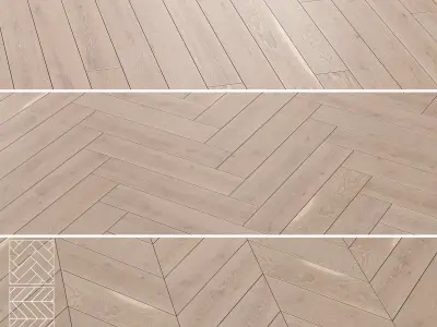 Boen Parquet Wood Floor Collection - 5 Layouts and 4 Colors - 4K 3D model