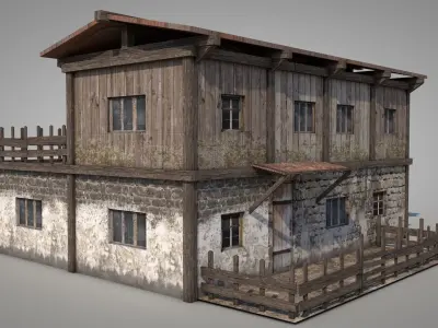 Anatolian Village House 6 Low-poly 3D model