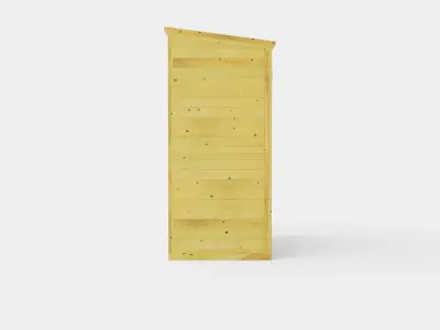 Storage shed Low-poly 3D model