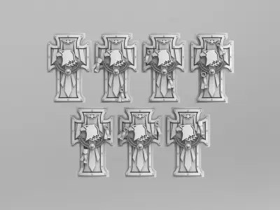 Raptor Power Shields 40k Version 2 3D print model